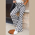 'Zella' Checkered Flare Pants - Celes Fashion